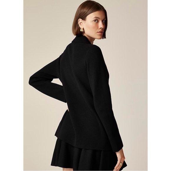 NWT J. Crew Warwick Sweater Blazer Black - Picture 6 of 6